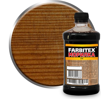 Морилка Farbitex (деревозащитная; водная; 0,5 л; дуб) 4100008058