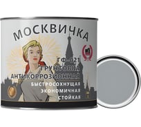 Грунтовка Москвичка ГФ-021 серая быстросохнущая 1.9 кг 4620105770316