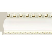 Багет Cosca Decor 80 мм, белый с золотом СПБ023885