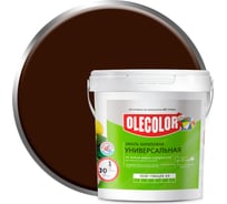 Акриловая эмаль OLECOLOR полуглянцевая, цвет горячий шоколад, 0.8 кг 4300008764