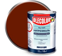 Эмаль OLECOLOR НЦ-132 красно-коричневый, 0.7 кг 4100003238