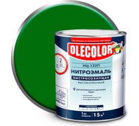 Эмаль OLECOLOR НЦ-132П зеленый, 1.7 кг 4100000058