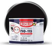 Эмаль OLECOLOR ПФ-115 черный, 0.5 кг 4300000243