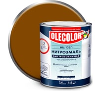 Эмаль OLECOLOR НЦ-132 желто-коричневый, 1.7 кг 4100003236