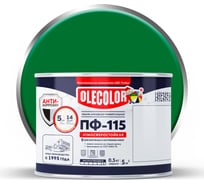 Эмаль OLECOLOR ПФ-115 зеленый, 0.5 кг 4300000192