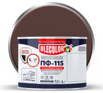 Эмаль OLECOLOR ПФ-115 шоколадный, 0.5 кг 4300001044