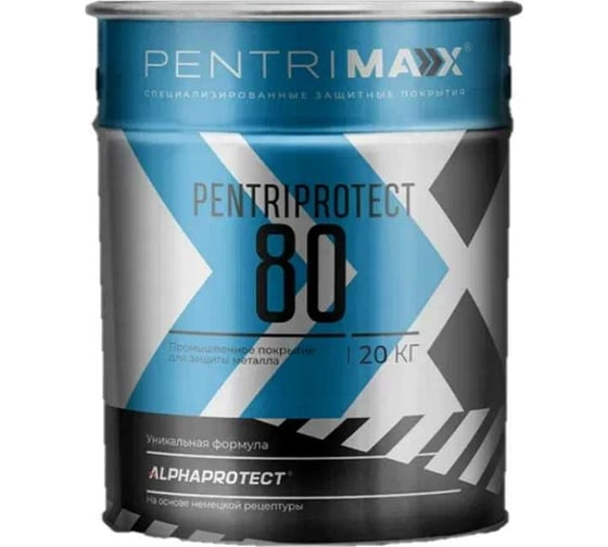Грунт-эмаль PentriMax PentriProtect 80 (RAL 9006; 20 кг) 00-00000874 1