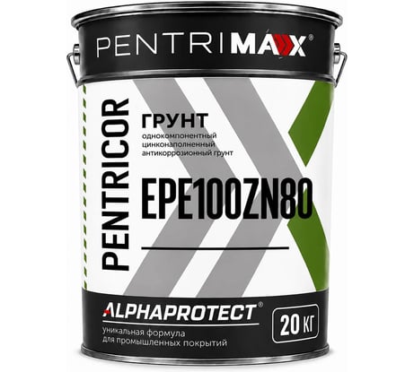 Грунт PentriMax PentriCor EPE 100 Zn 80 (серый; 20 кг) 00-00000081