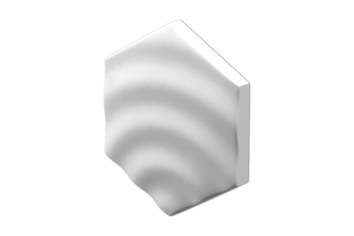 Стеновые панели 3D Artpole HEKSA-drip (гипсовые; белые; 8 шт; 0,208 кв .