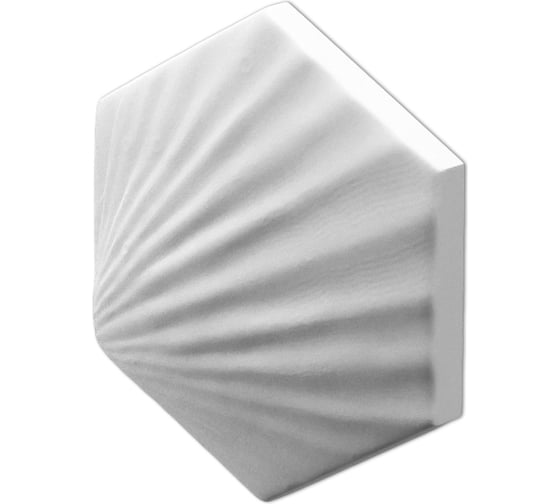 Стеновые панели 3D Artpole HEKSA-shell (гипсовые; белые; 8 шт; 0,208 кв.м) E-0011-U