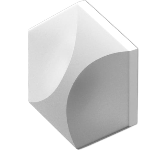 Стеновые панели 3D Artpole HEKSA-twin (гипсовые; белые; 8 шт; 0,208 кв.м) E-0012-U 1