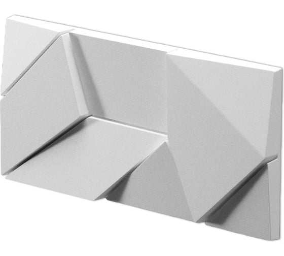 Стеновые панели 3D Artpole ORIGAMI (гипсовые; белые; 12 шт; 0,36 кв.м) E-0001-U 1