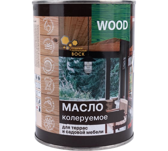 Колеруемое масло для террас и садовой мебели FARBITEX (сосна; 0.9 л) 4300005055
