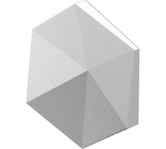 Стеновые панели 3D Artpole CUBE-Ex2 (гипсовые; белые; 200x173x29 мм; 8 шт; 0,208 кв.м) E-0014-U 1