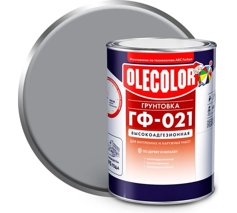 Грунтовка OLECOLOR ГФ-021 красно-коричневый, 2.2 кг 4300003708