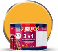 Грунт-эмаль по ржавчине OLECOLOR желтый, 0.4 кг 4300009578