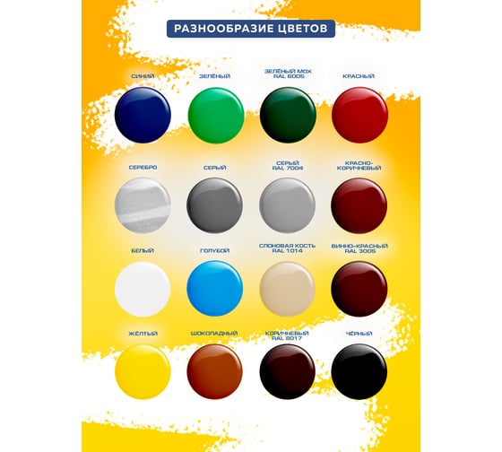 Грунт-эмаль по ржавчине OLECOLOR шоколадный, 20 кг 4300005928