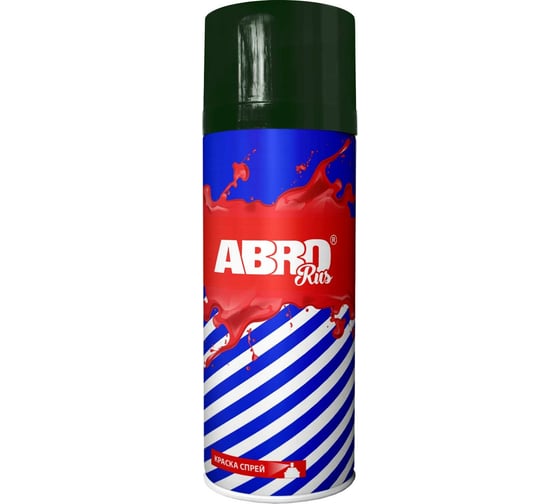 Краска-спрей ABRO Rus № 61 (черно-зеленая; 473 мл; 1 шт) SPO-061-R 1
