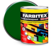 Алкидная эмаль FARBITEX ПФ-115 (ярко-зеленый; 1.8 кг) 4300006039
