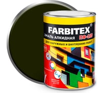 Алкидная эмаль FARBITEX ПФ-115 (хаки; 0.8 кг) 4300006009