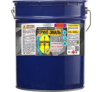 Грунт-эмаль Virtuoso PREMIUM 3 в 1 (по ржавчине; черная; 20 кг) 11606905