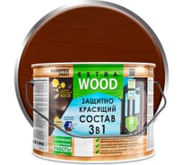 Защитно-красящий состав 3в1 FARBITEX EXTRA (тик; 9 л) 4300007651