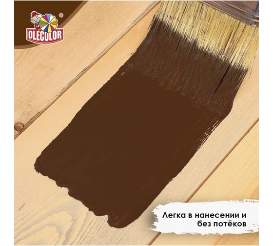 Эмаль для пола OLECOLOR ПФ-266 красно-коричневый, 10 кг 4300005192