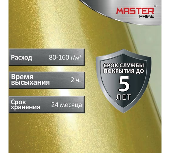 Эмаль с металлическим эффектом Master Prime синий (2 л) FARBITEX ПРОФИ 4300003430