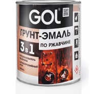 Грунт-эмаль 3 в 1 Palizh expert (по ржавчине; красный; 1 л) 11607446