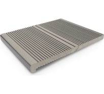 Ступень Groentec 320-30-4000 мм, полнотелая, брашированная, серый SFGB 320-30-4000