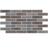 Набор декоративных панелей ПВХ Пластмаркет (кирпич; 485x960 мм; графитовый; 4 шт) 4680169020598