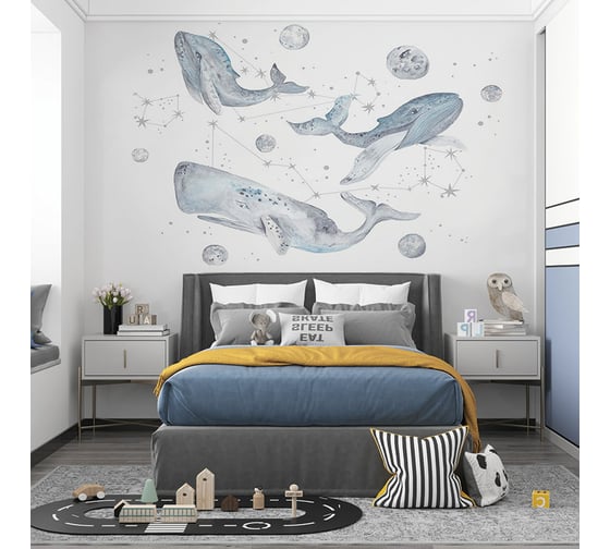 Фреска ООО Ортограф Moon whales 3x3 м FX_34150