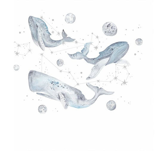Фреска ООО Ортограф Moon whales 3x3 м FX_34150