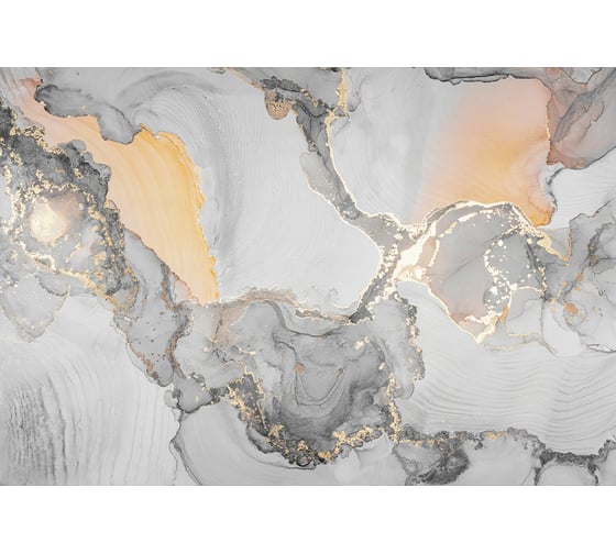 Фотообои ООО Ортограф Grey-orange fluid 3.93x2.7 м OF_34464