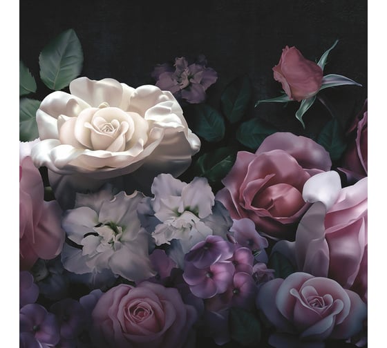 Фреска ООО Ортограф Bouquet of roses purple 3x3 м FX_31631