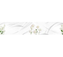 Кухонный фартук Декор Трейдинг Белые розы 3000х600 мм Белыерозы47773000*600мм