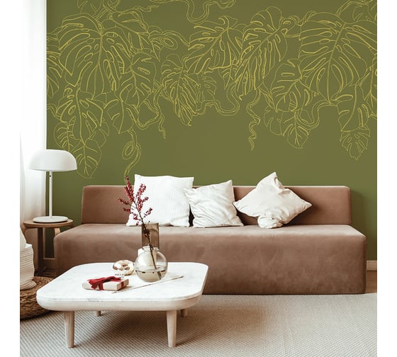 Фреска ООО Ортограф Monstera green 3x3 м FX_34301