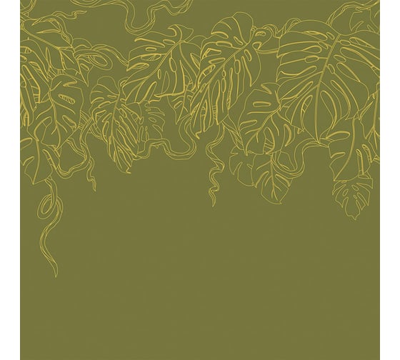 Фреска ООО Ортограф Monstera green 3x3 м FX_34301