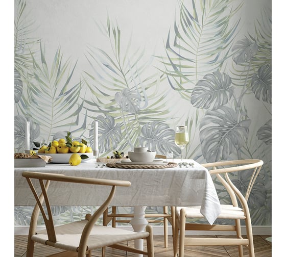 Фреска ООО Ортограф Palm leaves green 3x3 м FX_34160