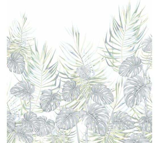 Фреска ООО Ортограф Palm leaves green 3x3 м FX_34160