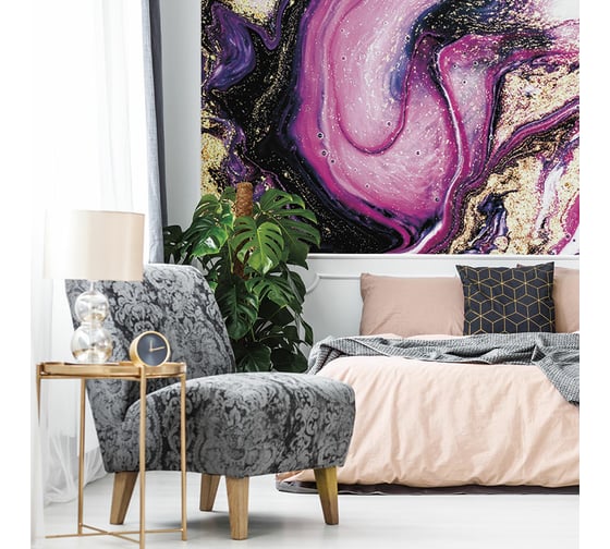 Фреска ООО Ортограф Purple and gold 2x2.7 м FX_33283
