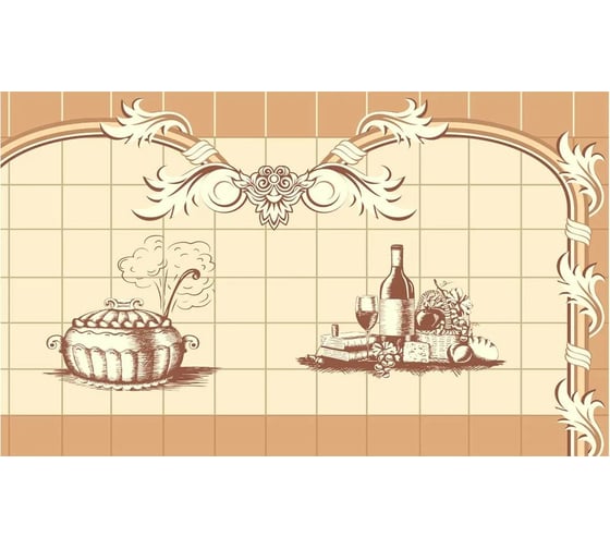Кухонный фартук Декор Трейдинг Кухня 1000х600 мм Кухня16891000*600мм 1