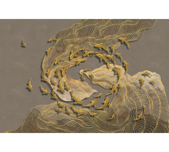 Фреска ООО Ортограф Graphic waves 4x2.7 м FX_34562