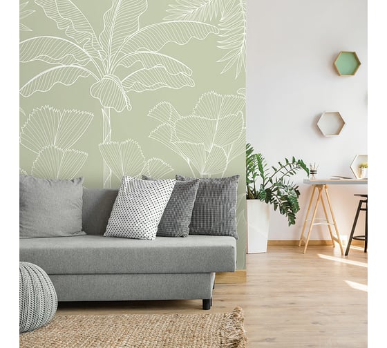 Фреска ООО Ортограф Geometric flora 4x2.7 м FX_34531
