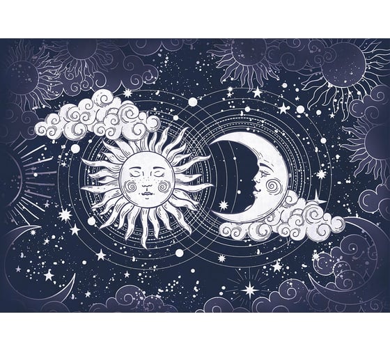 Фотообои ООО Ортограф Sun and moon 3.84x2.7 м OT-G_34193