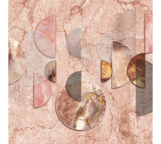 Фотообои ООО Ортограф Marble and geometry pink 2.99x3 м OF_33978