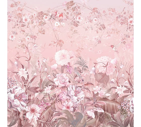 Фотообои ООО Ортограф Flowering meadow pink 2.99x3 м OF_31624