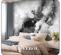 Флизелиновые фотообои Verol Серый флюид (встык; 300x283 см; моющиеся обои на стену) 19-ФФО_04119