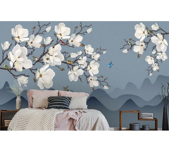 Фотообои 3D Design Studio 3D Яблоневые ветви над холмами DV-015300x270
