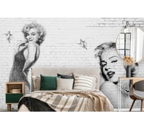 Фотообои 3D Design Studio 3D Мэрилин Монро. Настенная роспись LOFT-007300x270